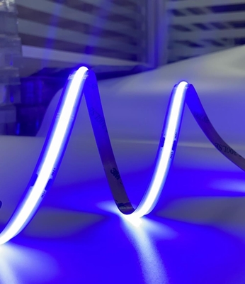 Warna Biru Fleksibel LED COB Tape Light Seri Standar IP20 24V