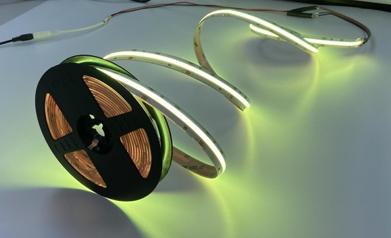 Kecerahan Tinggi 3000k LED COB RGB Strip Hemat Energi Peluruhan Cahaya Rendah