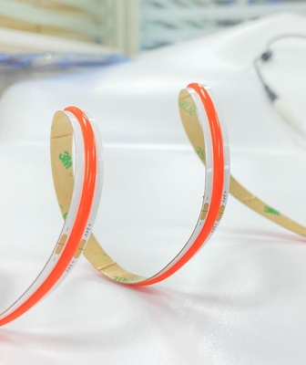 Warna Merah LED COB Tape Self-Adhesive IP20 24V 10W / M 512 Chips Red Cob Light