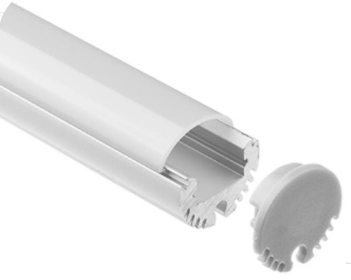 Suspended Led Strip Light Extrusion Aluminium Anodized Dengan Penutup Polikarbonat