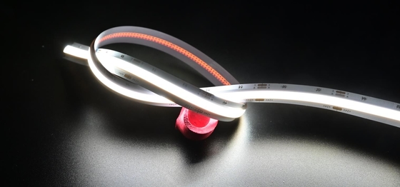 Adjustable Cob Cct Led Strip Light Dinamis Putih 17.2w/M Garis Ganda