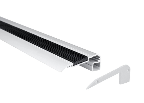 Anodized LED Light Aluminium Profile Channel 6063 68x24.6mm Untuk Step Edge