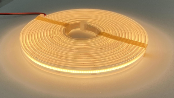 Fleksibel Tahan Air COB Iip65 led tape Silicon Sleeved 2700K