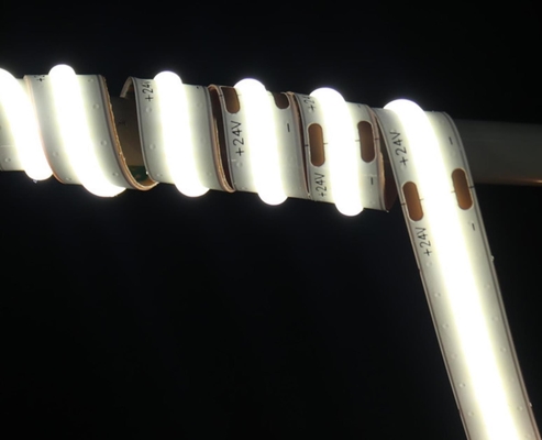 Hign CRI 10w Flexible Cob Led Tape IP20 504 Chips Panjang 35.7mm